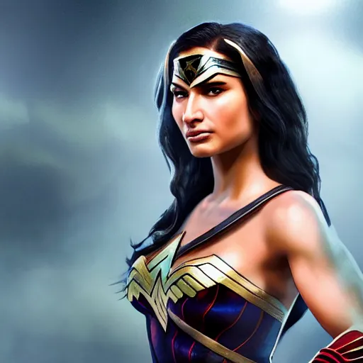 Prompt: hyperrealistic film full body still of mia khalifa as wonder woman, inspired by istvan sandorfi & greg rutkowski & unreal engine, perfect facial symmetry, dim volumetric cinematic lighting, 8 k octane comprehensive render, extremely hyper - detailed, incredibly lifelike attributes, intricate, real flesh texture, masterpiece, artstation, stunning,