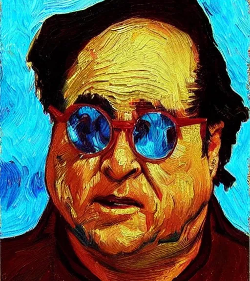 Prompt: danny devito painting in the style of van gogh