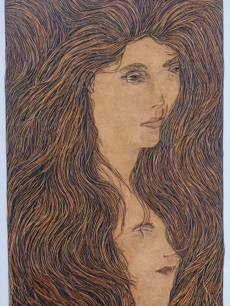 Image similar to copperwire portrait