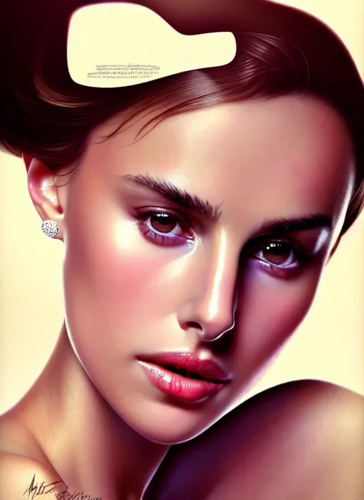 Prompt: Nathalie Portman as a glamorous and sexy nurse in blouse, beautiful, pearlescent skin, natural beauty, seductive eyes and face, elegant girl, natural beauty, very detailed face, seductive lady, full body portrait, natural lights, photorealism, summer vibrancy, cinematic, a portrait by artgerm, rossdraws, Norman Rockwell, magali villeneuve, Gil Elvgren, Alberto Vargas, Earl Moran, Enoch Bolles