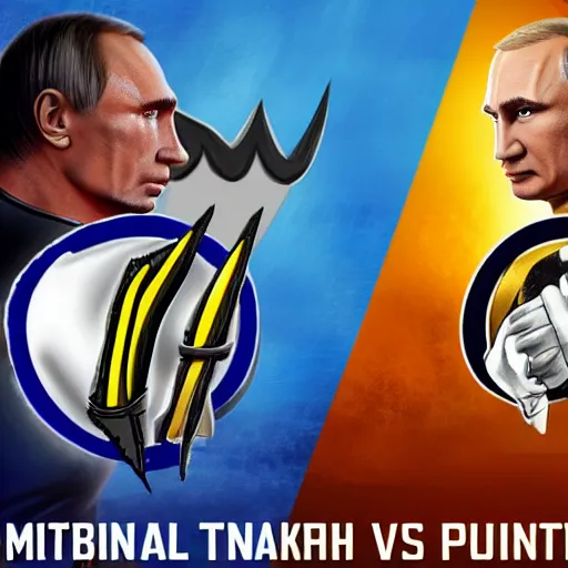 Prompt: mortal combat zalenskiy vs putin