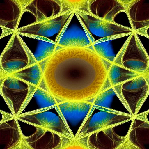 Image similar to Surreal interpretation of nonsymmetrical fractal Artwork in the style of Missy Gainer, deviantart