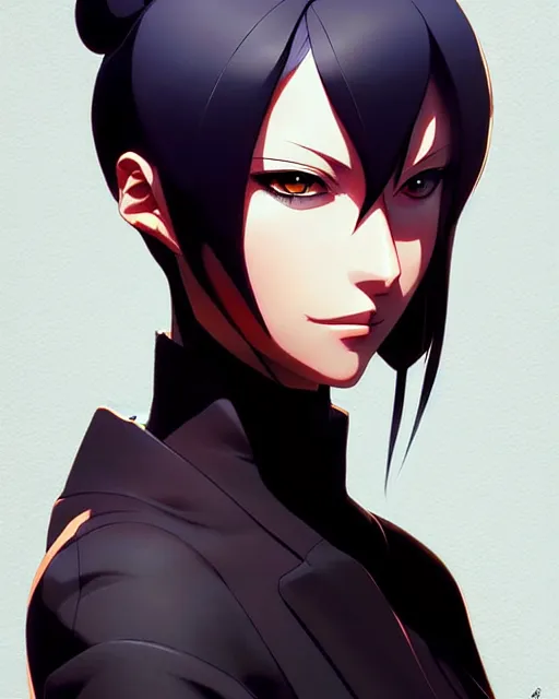 Image similar to aeon flux, portrait shinkai makoto studio ghibli studio key hideaki anno sakimichan stanley artgerm lau rossdraws james jean marc simonetti elegant highly detailed digital painting artstation pixiv