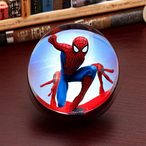 Image similar to 100mm Crystal Spiderman Figurines Paperweight Art & Collection for Home Decoration