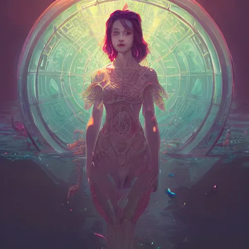 Prompt: portrait turtle king, throne in the ocean , ssci-fi, fantasy, intricate, very very beautiful, elegant, human anatomy, neon light, highly detailed, digital painting, artstation, concept art, smooth, sharp focus, illustration, art by tian zi and WLOP and alphonse mucha