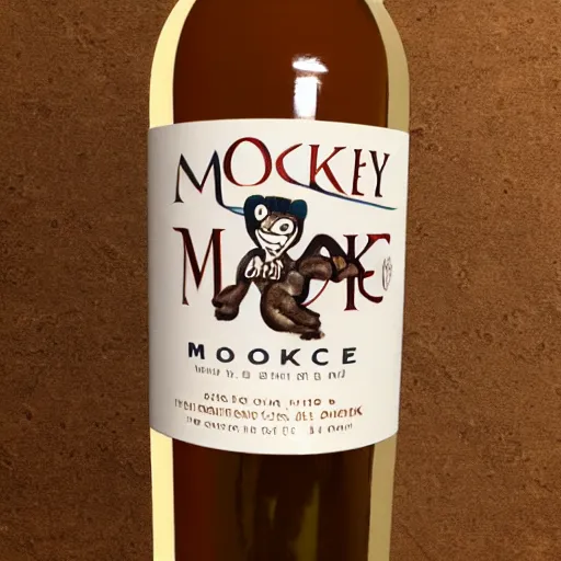 Prompt: mokey wine