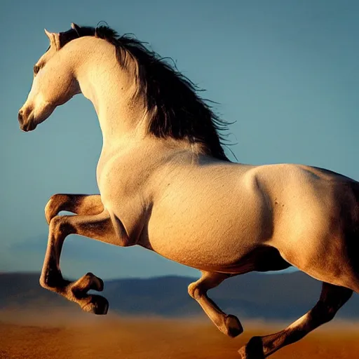 Image similar to a galloping horse, photo by national-geographic