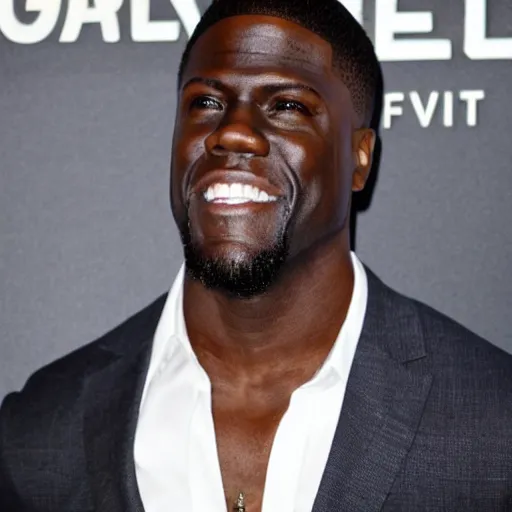 Image similar to 7 feet tall kevin hart,