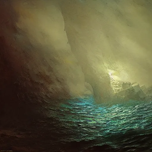 Prompt: deep sea landscape, sunken ancient ship wreck, gustave dore, craig mullins, width 7 2 0, height 4 2 0