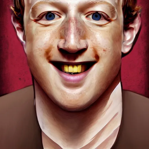 Prompt: Mark Zuckerberg as book face, hyper realistic, 4k, cinematic lighting, rococo style