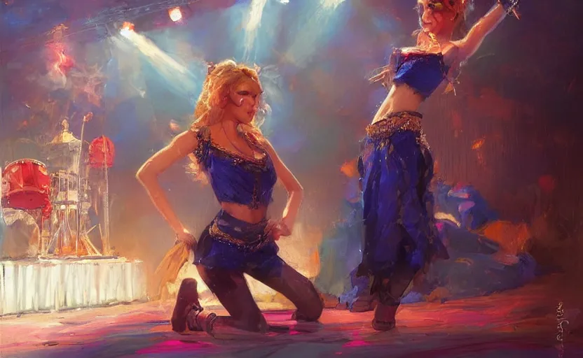 Image similar to rockstar girl on stage. by konstantin razumov, by william - adolphe bouguerea, pixar, artstation trending, concept art, digital art, digital painting, dramatic lighting, sharp focus, highly detailed, vxf movie, cinematic