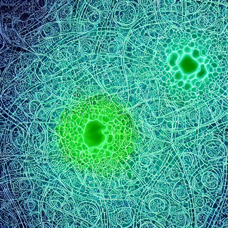 Prompt: fractals under professional microscope, detailed, high resolution, photorealistic, detailed organic shapes, 8k