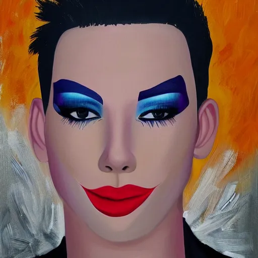 Image similar to a painting of james charles