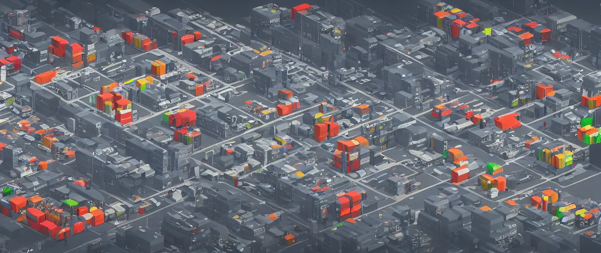 Image similar to isotype chart displaying the supply chain in detail, across multiple phases including logistics, manufacturing, warehousing, and sales, unreal engine, realistic, dramatic lighting, octane render, highly detailed, cinematic lighting, cinematic