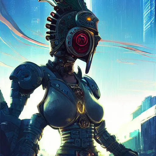 Image similar to cyberpunk viking helmet mask warrior goddess robot ninja fantasy, art gta 5 cover, official fanart behance hd artstation by jesper ejsing, by rhads, makoto shinkai and lois van baarle, ilya kuvshinov, ossdraws