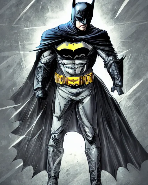 Image similar to ven as batman, with the powers of flash, dynamic lighting, fantasy concept art, trending on art station, stunning visuals, creative, cinematic, ultra detailed, comic strip style