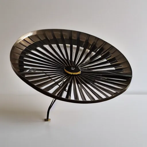 Image similar to 50's styled retro metallic table fan