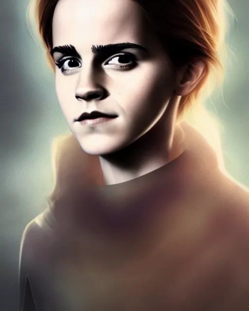 Image similar to emma watson as hermione cast magic spell, hogwarts, d & d, soft diffused light, bjork aesthetic, translucent, by rineke dijkstra and artgerm, intricate details, highly detailed, masterpiece,