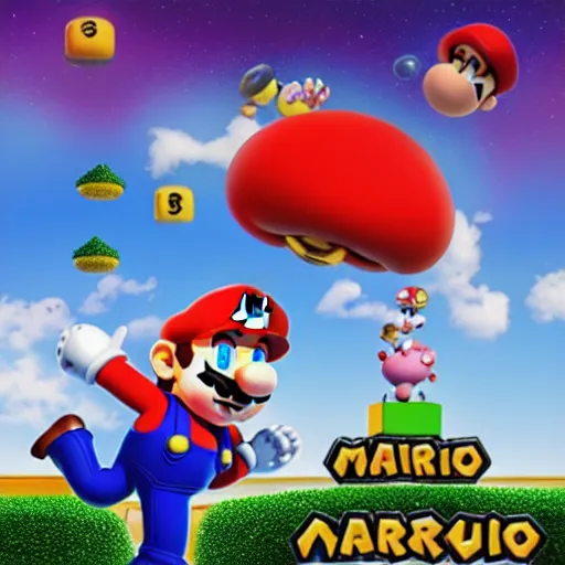 Image similar to surreal mario