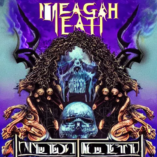 Image similar to megadeath band, concert poster,