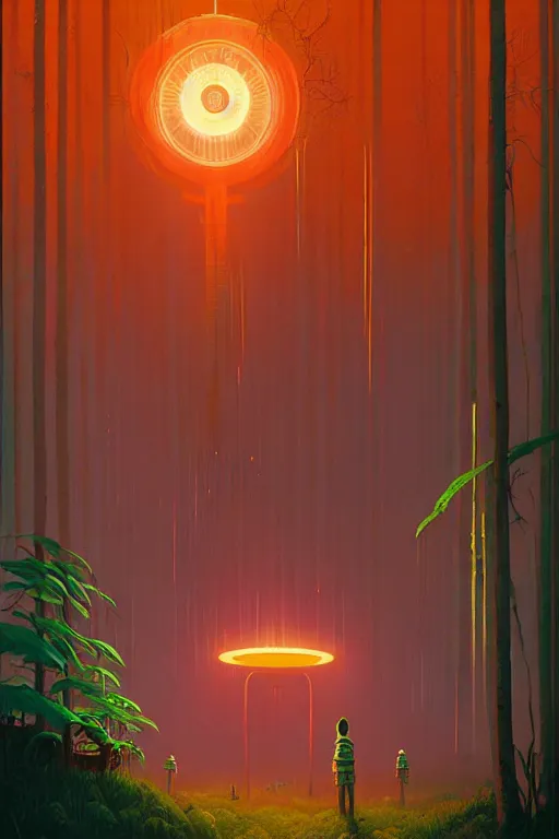 Prompt: The Ayahuasca Spirit, by Simon Stalenhag