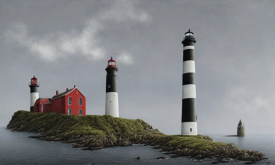 Prompt: lighthouse by lee madgwick