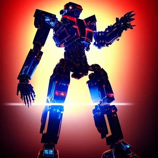 Image similar to a shiny ornate boxing red humanoid mecha in galaxy, epic pose, bright, by war robots, real steel ( 2 0 1 1 ), westworld and eve venture and pacific rim and machine warrior 5, cryengine, frostbite 3 engine, sharp focus, 8 k, high definition, insanely detailed, beautiful lighting,