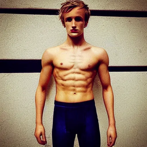 Image similar to “a realistic detailed photo of a guy who is an attractive humanoid who is half robot and half humanoid, who is a male android, Jack Laugher, shiny skin, posing like a statue, blank stare”