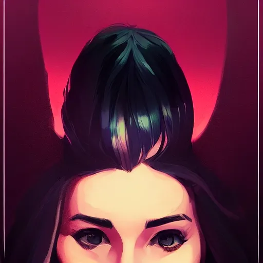 Prompt: a portrait of a friendly monster, in the style of artgerm, charlie bowater, atey ghailan and warhol, vibrant colors and hard shadows and strong rim light, plain background, comic cover art, trending on artstation