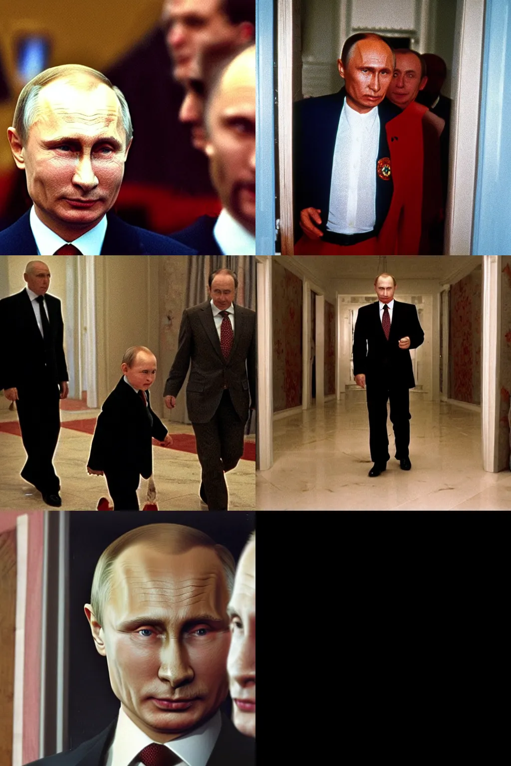 Prompt: vladimir putin in the shining,