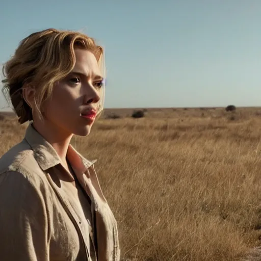 Prompt: live action still of scarlett johansson in true detective scene, film still, 8k, realistic