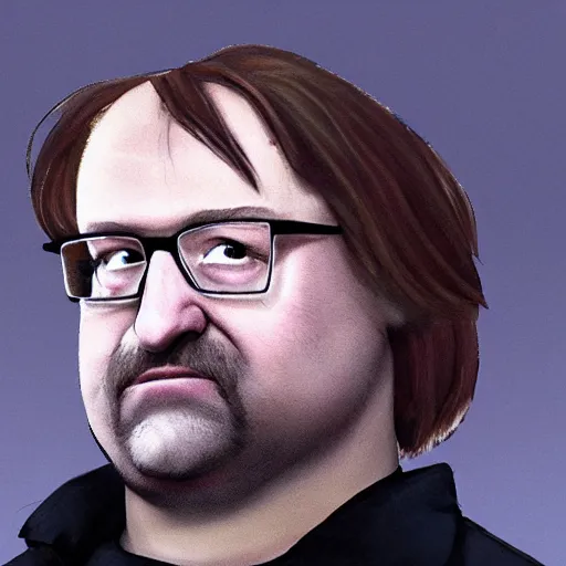 Image similar to gabe newell in half - life alyx