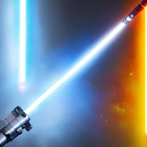 Image similar to closeup of a lightsaber beam, 4 k photo