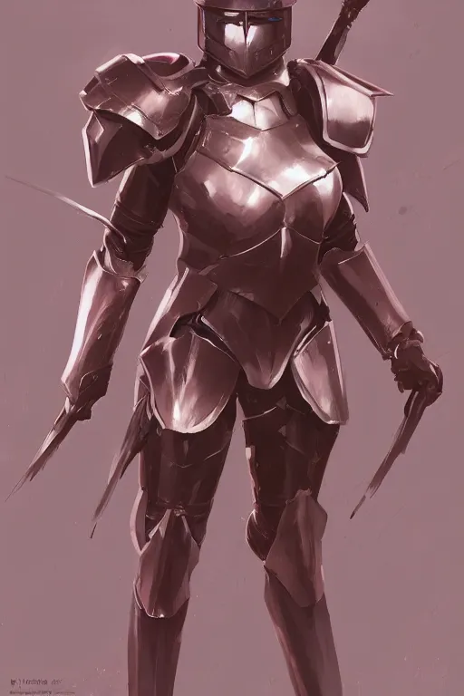 Image similar to Gorgeous armor knight by ilya kuvshinov, krenz cushart, Greg Rutkowski, trending on artstation