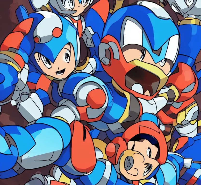 Image similar to megaman selfie.