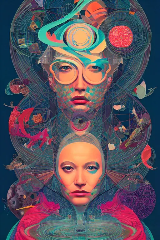 Image similar to portrait of godel's completeness theorem, by tristan eaton, victo ngai, peter mohrbacher, artgerm,