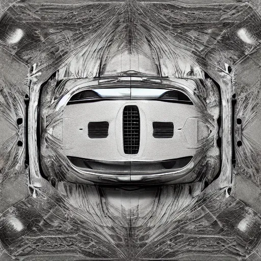 Image similar to car Ash Thorp :: ford : in oil liquid organic architecture brutalist style : 7, u, x, y, o pattern