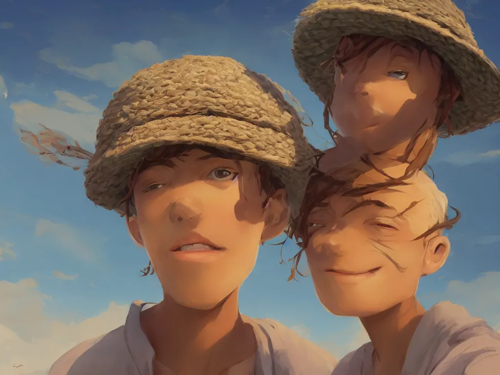 Prompt: beauty hemp kid in hemp hat madeof hemp, behance hd by jesper ejsing, by rhads, makoto shinkai and lois van baarle, ilya kuvshinov, rossdraws global illumination, golden ratio, symmetrical beauty face