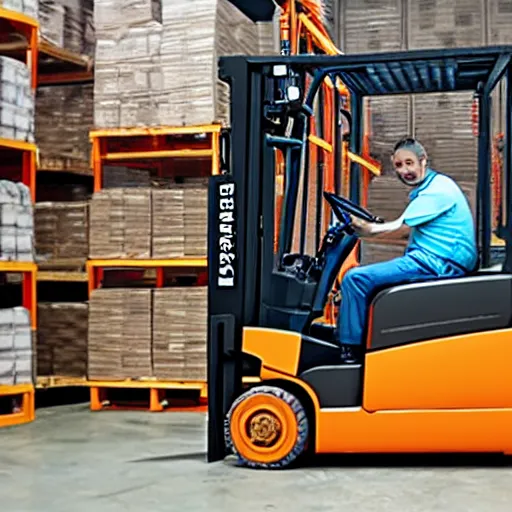 Prompt: non - certified forklift operator