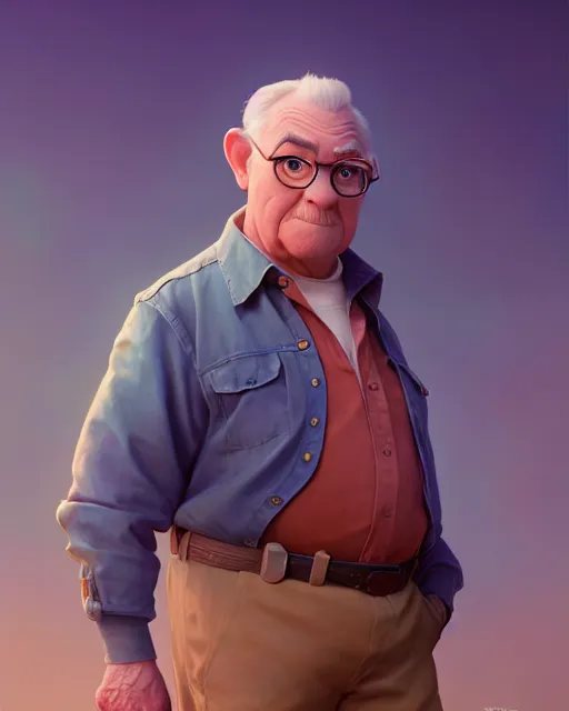 Image similar to disney pixar portrait 8 k photo of chester burnett : : by weta, greg rutkowski, wlop, ilya kuvshinov, rossdraws, artgerm, annie leibovitz, rave, unreal engine, alphonse mucha : :