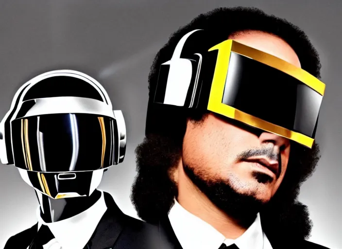 Image similar to daft punk lin manuel miranda