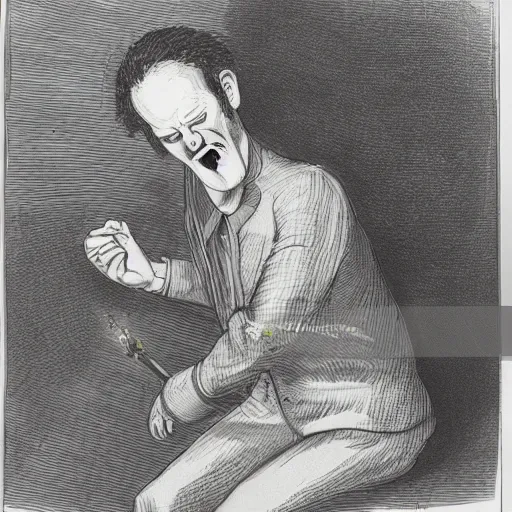 Image similar to a man eating his own head
