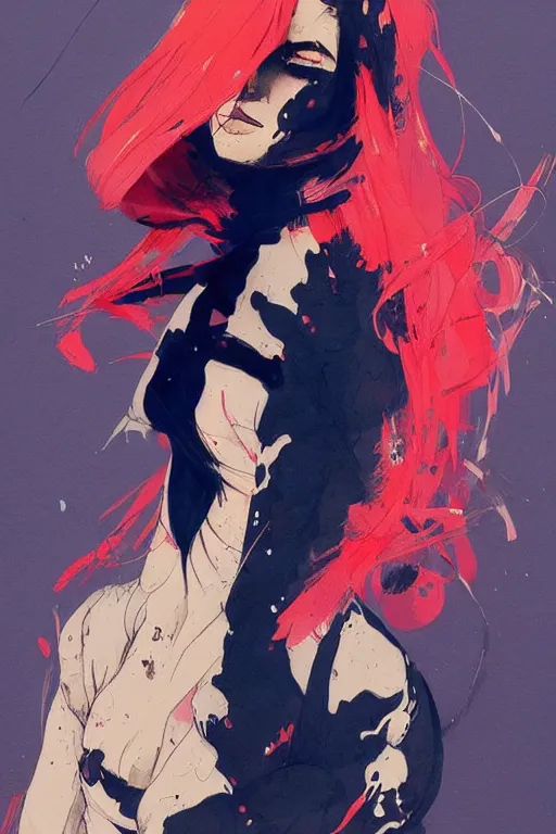 Prompt: an ultradetailed beautiful painting of a stylish woman fighter, by conrad roset, fiona staples and kinu nishimura, featured on artstation