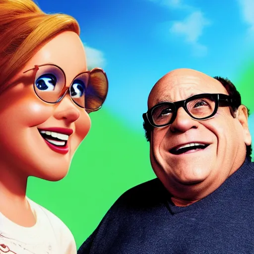 Prompt: Danny Devito Pixar movie