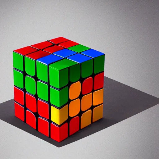 Image similar to rubik's cube advertisement professional studio photography 8 k, highly detailed, studio lighting