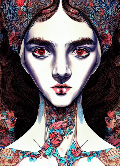 Image similar to girl venizian, extremely detailed, sharp focus, portrait, smooth, digital illustration, by james jean, by eliza ivanovo