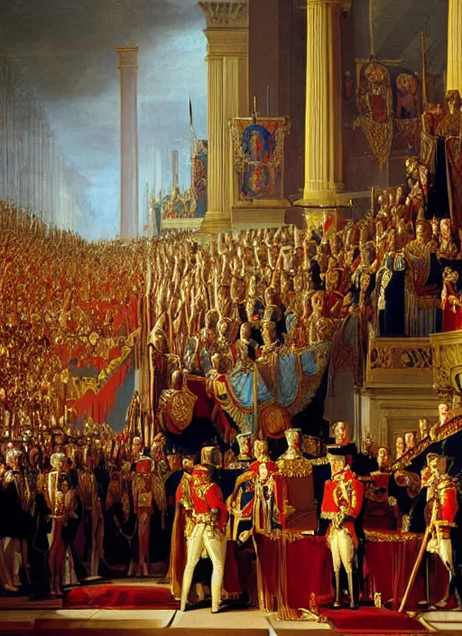 Prompt: the coronation of napoleon painting