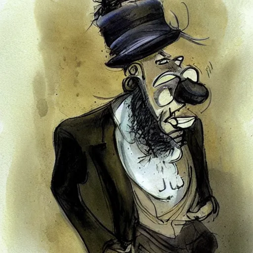 Image similar to the drunk french baron by peter de seve