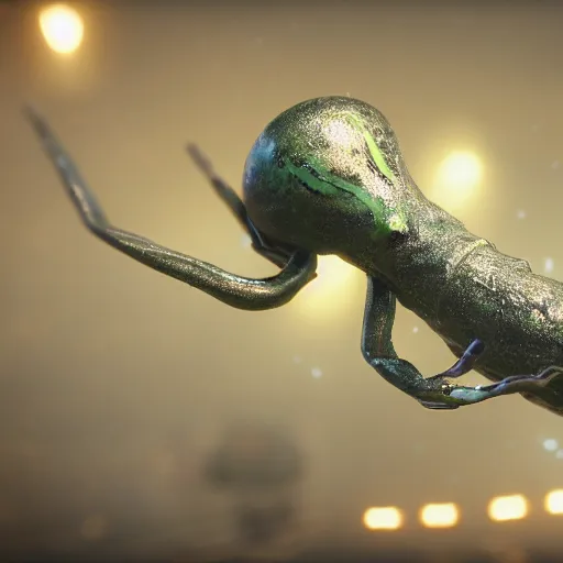 Image similar to macro photo of microscopic alien lifeforms, 8k photorealistic, cinematic lighting, detailed, photorealistic, unreal engine