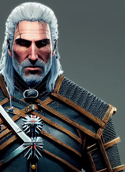 Image similar to Christopher Lee in The Witcher 3, gameplay, 8k, HD